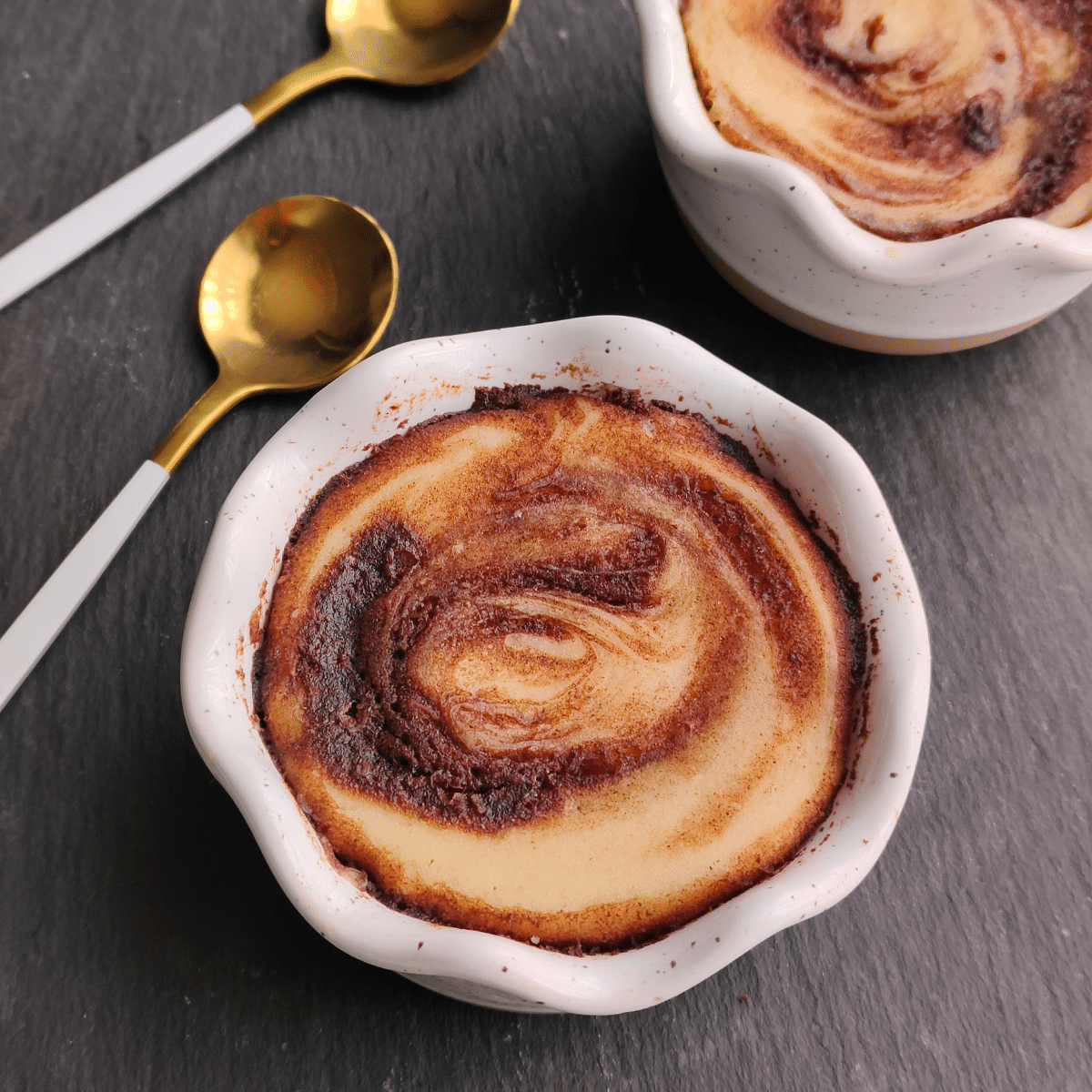 Looking for a quick, easy sweet treat in an individual serving? Enjoy this deliciously soft and fluffy Microwave Cinnamon Swirl Cake in just under 10 minutes. 