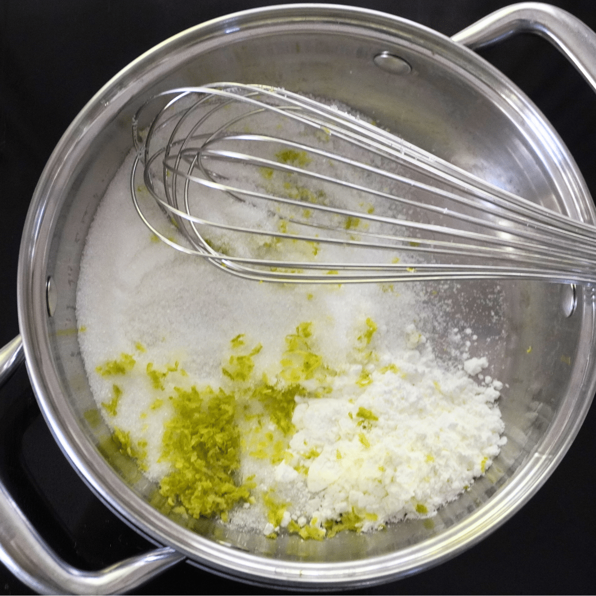 Eggless lemon curd ingredients