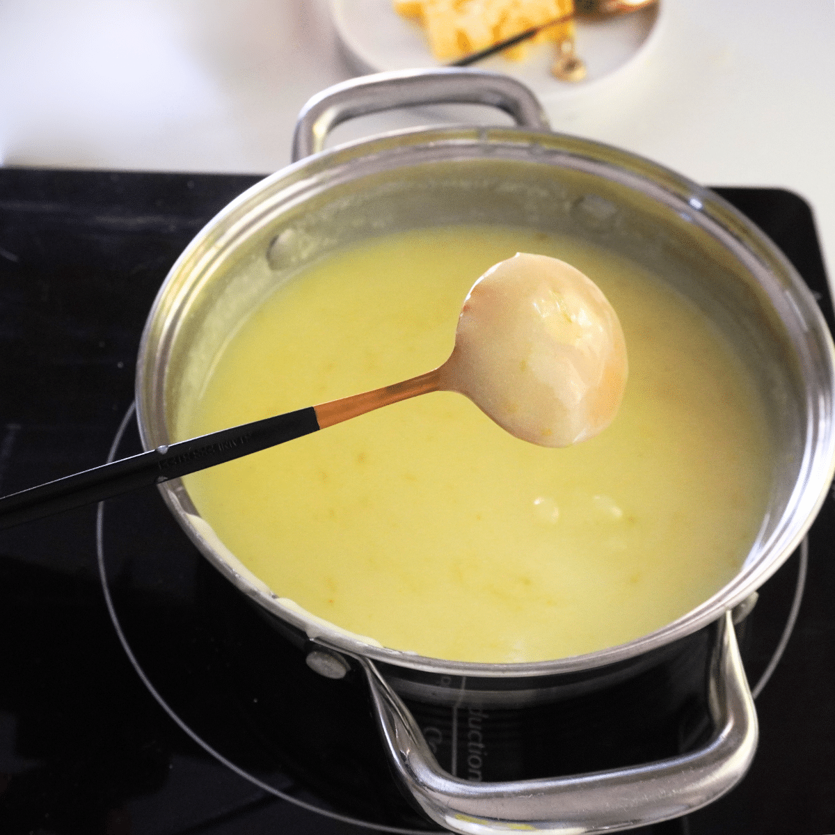 mixture will coat the back of a spoon