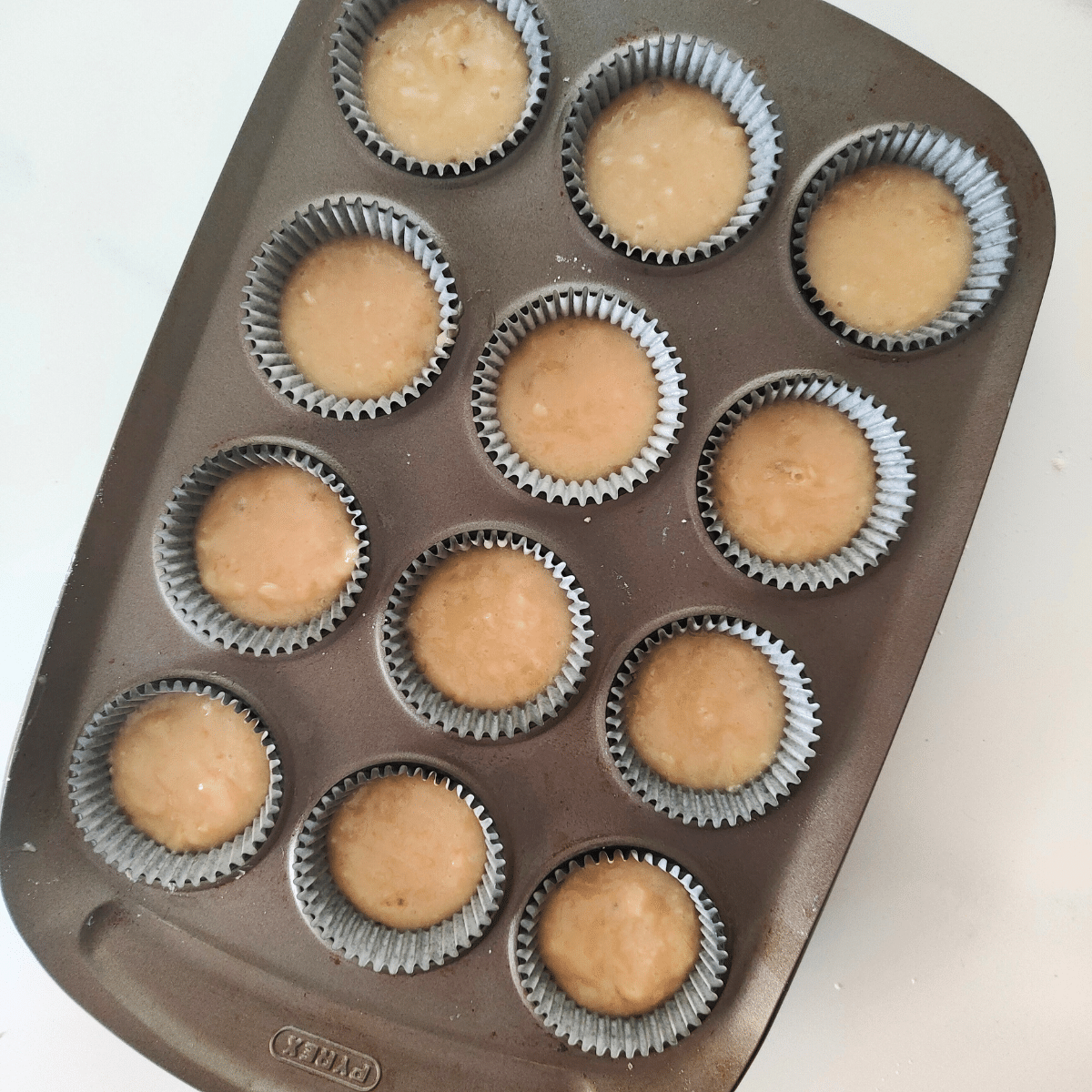 mix and add into muffin cases
