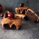 Easy Black Forest Fudgy Brownies (with chocolate and cherries)