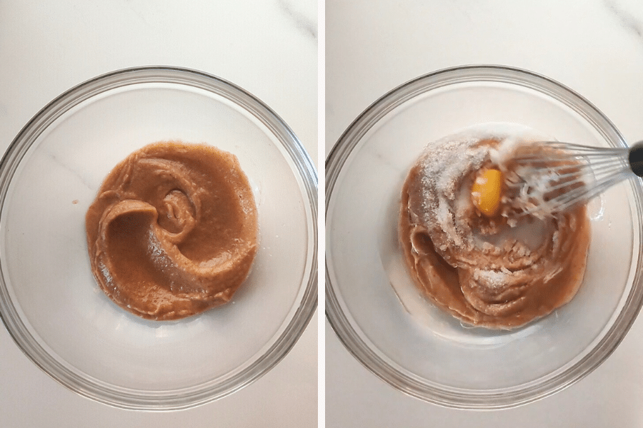 puree and add wet ingredients