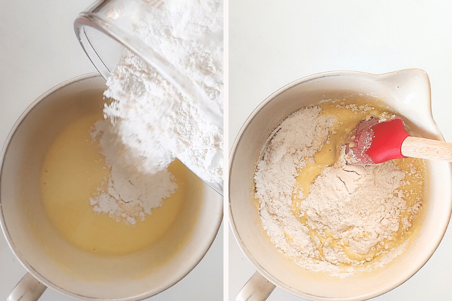 step 3 combine wet and dry ingredients