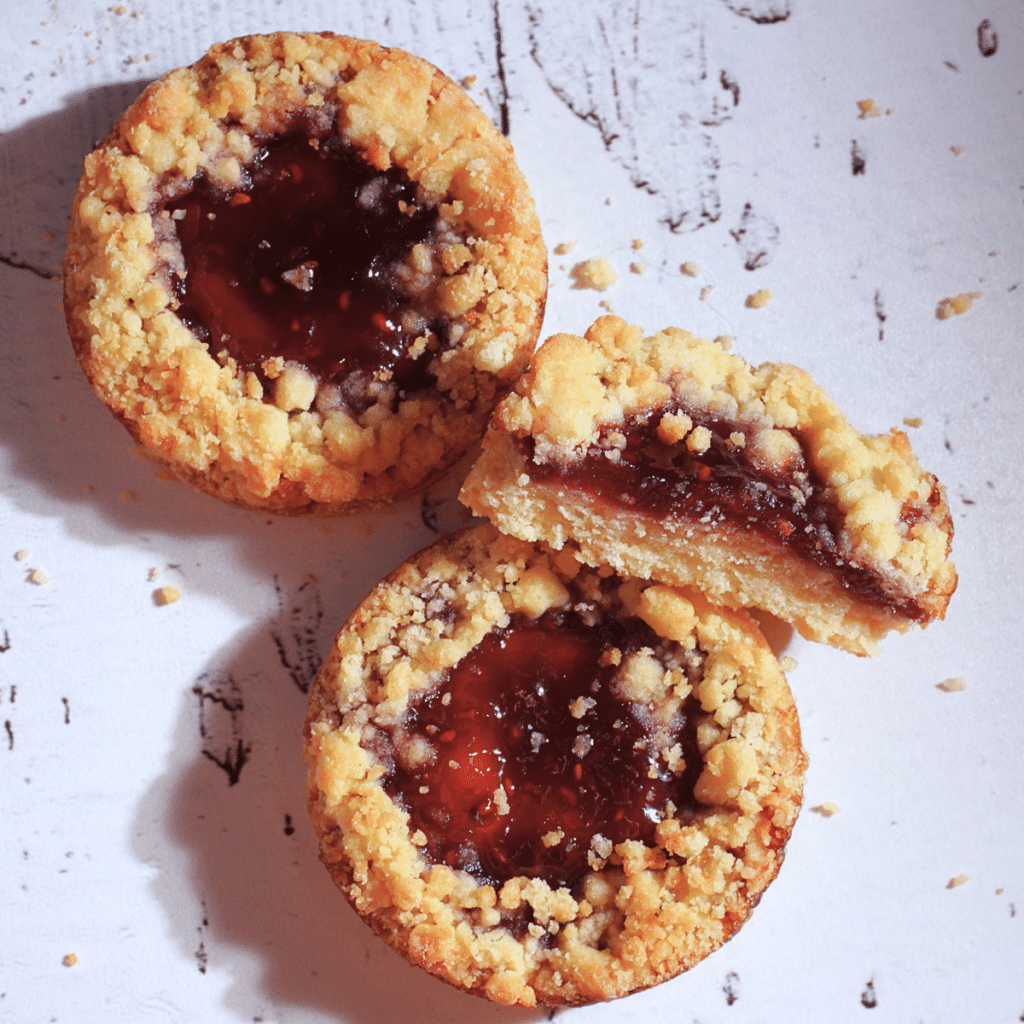 Jam Crumble Cookies (made with just 7 ingredients)