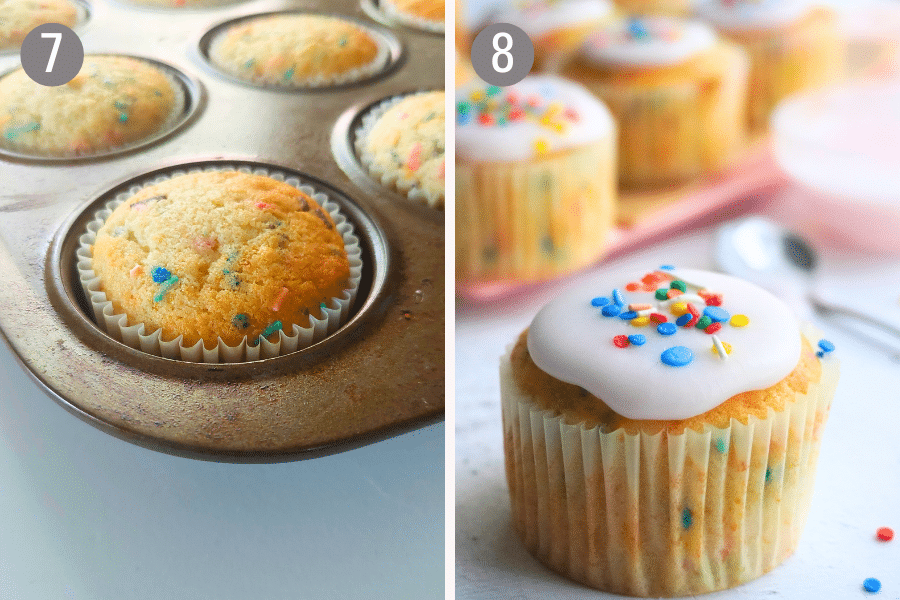 cool and add glaze