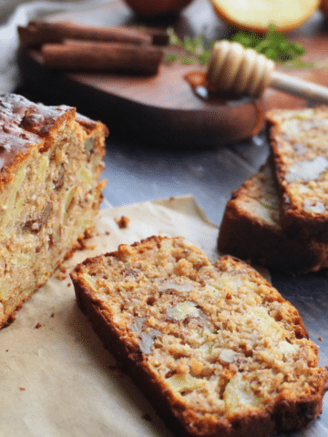 Apple oat quick bread