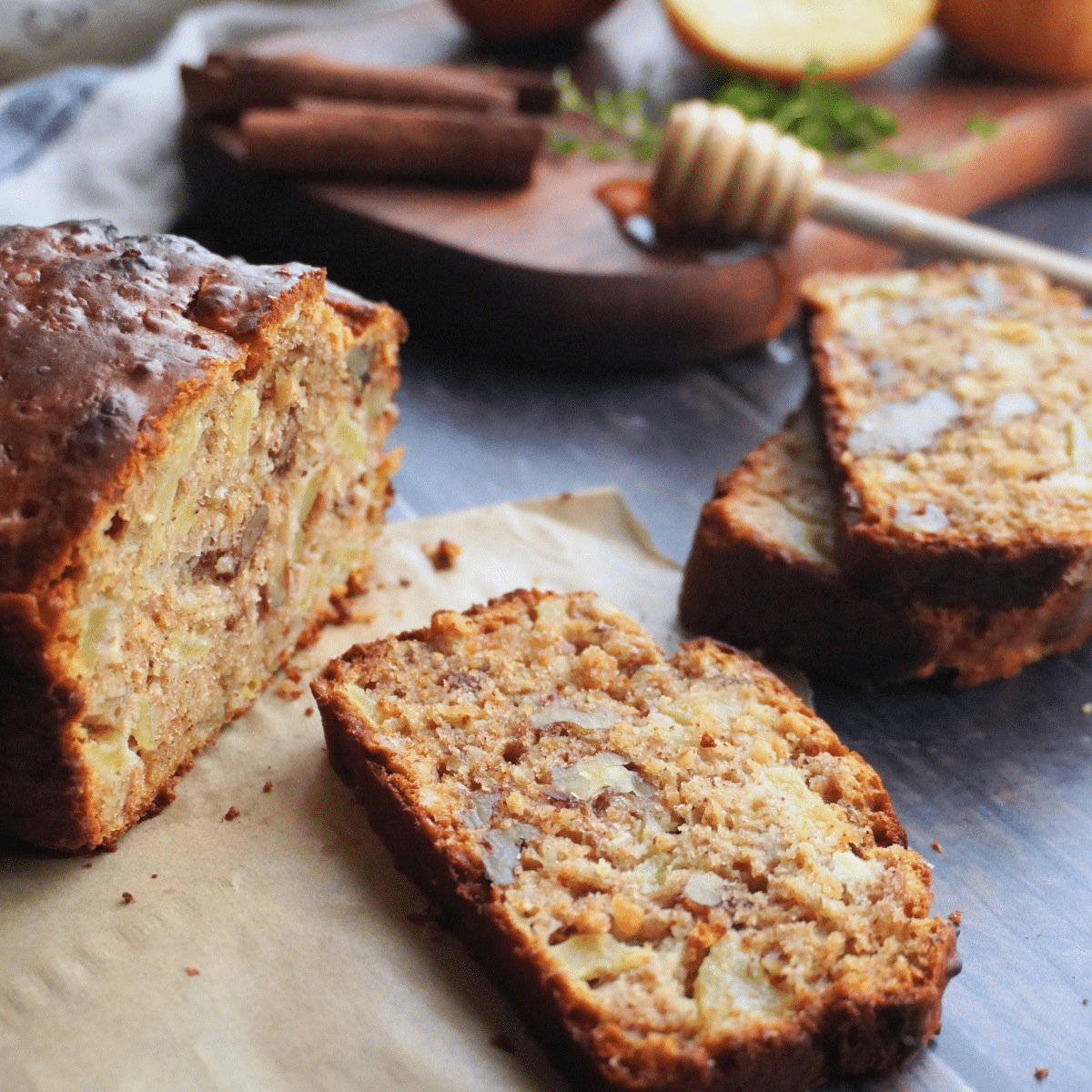 Apple oat bread