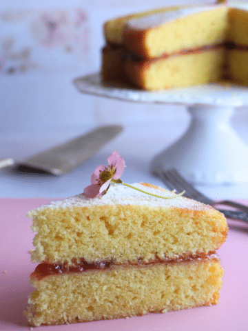 Victoria sponge Cake slice