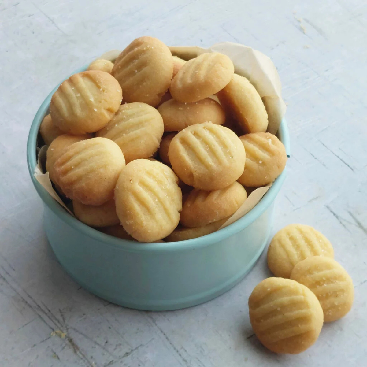 3 ingredient mini butter cookies