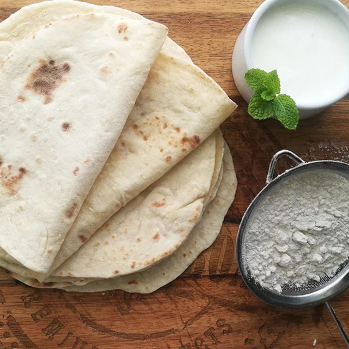 3 ingredient yogurt flatbread