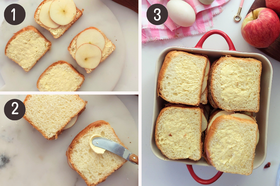 Make the Apple sandwiches