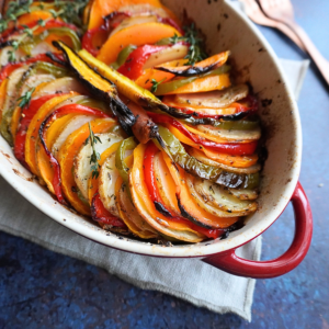 French roasted vegetable bake