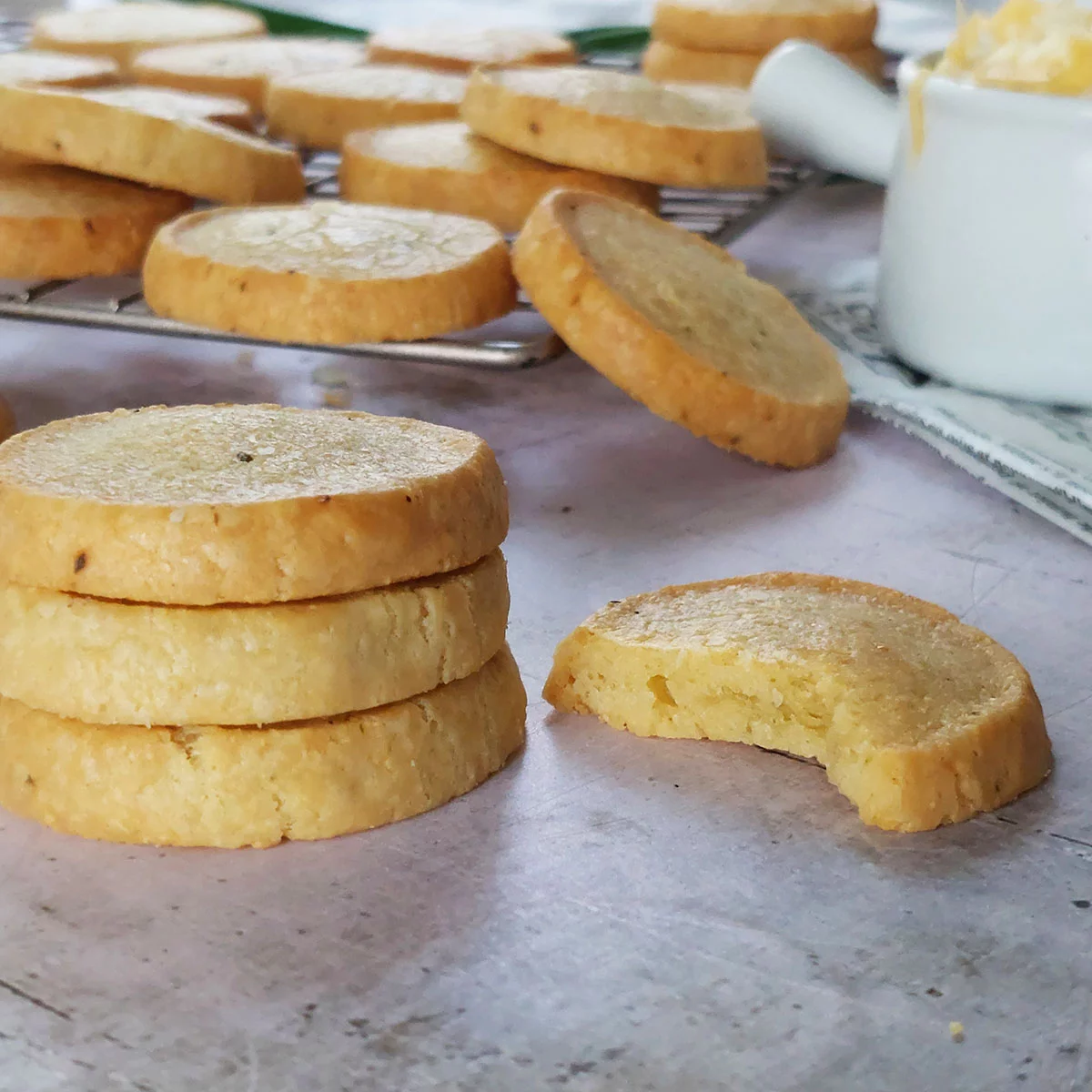 3 ingredient Cheddar Cheese Cookies