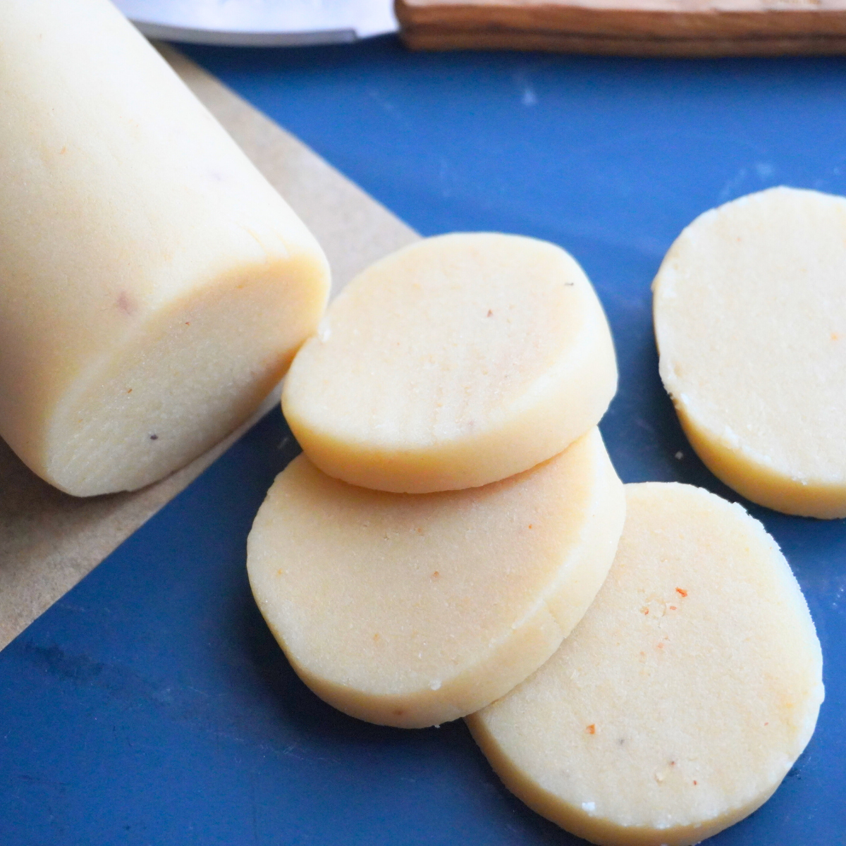 I used blanched almond flour, which is finely ground and made from almonds without skins, making it perfect for smooth marzipan.