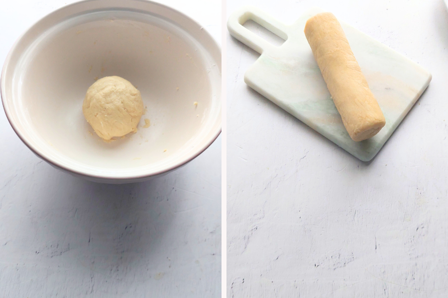 Soft, buttery dough mixed and ready to shape.