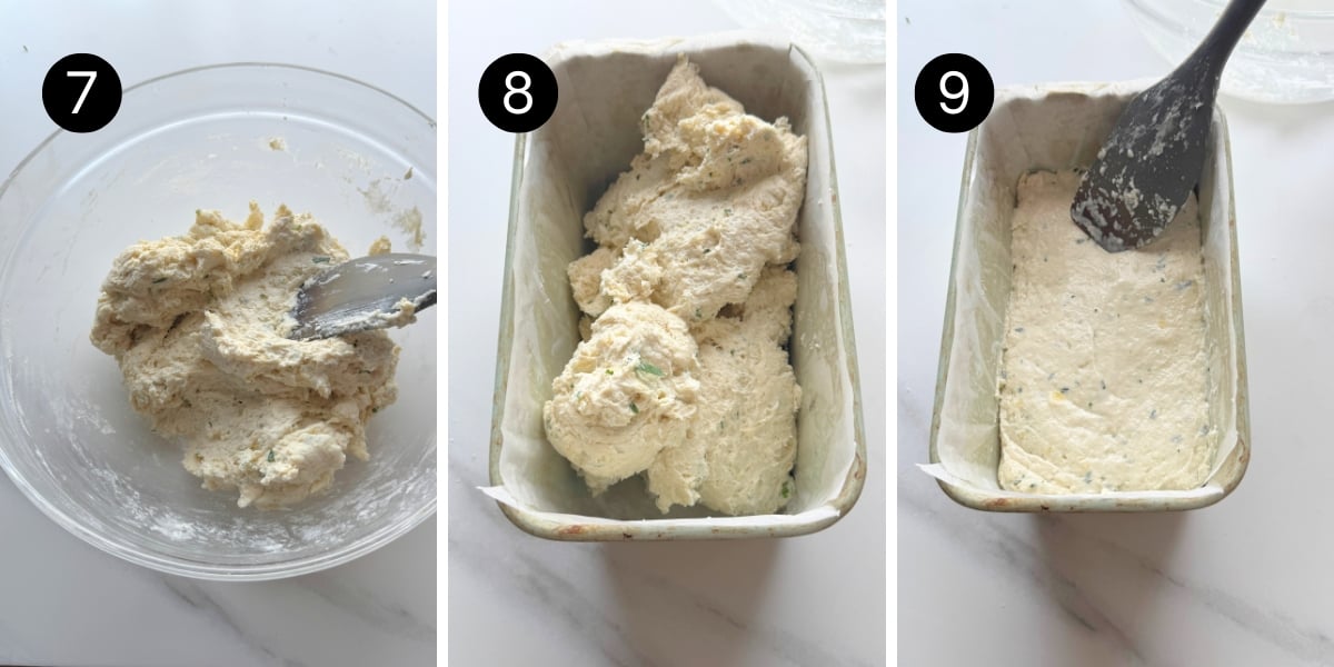 Greek Yogurt Garlic Butter Bread steps 7,8 and 9