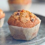 Greek Yogurt Cappuccino Muffins on plate