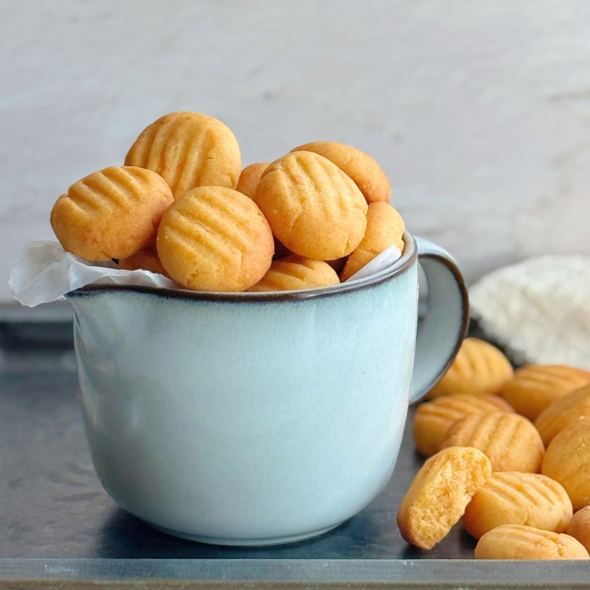 Mini Sweet Potato Butter Cookies in jar