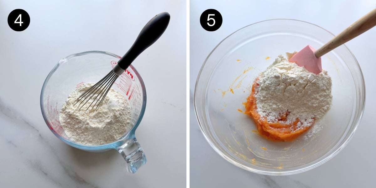 Sweet potato butter cookies steps 4 and 5